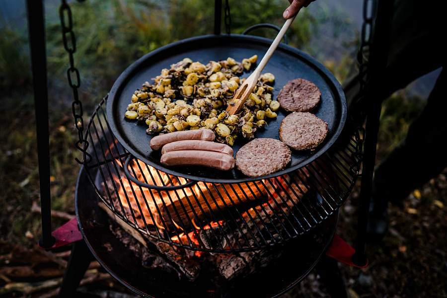 Buiten koken in Noorwegen