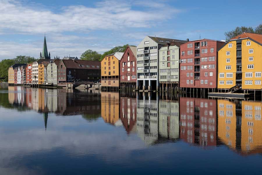 Hurtigruten excursie fietsen door Trondheim met BBI Travel