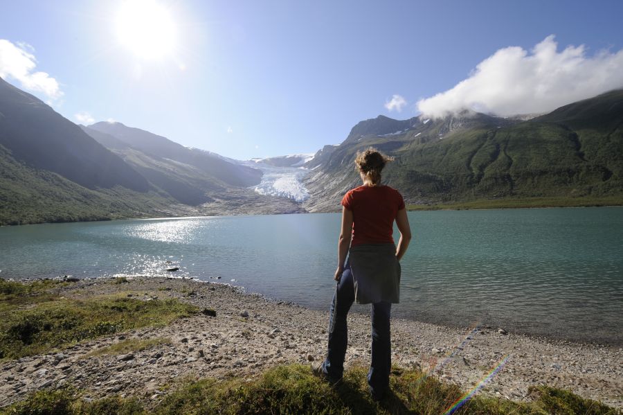 Svartisen Gletsjer Noorwegen 