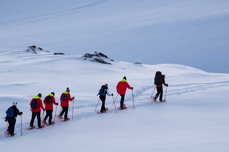Sneeuwschoenwandelen in Tromso