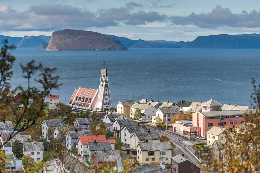 Uitzicht op Hammerfest