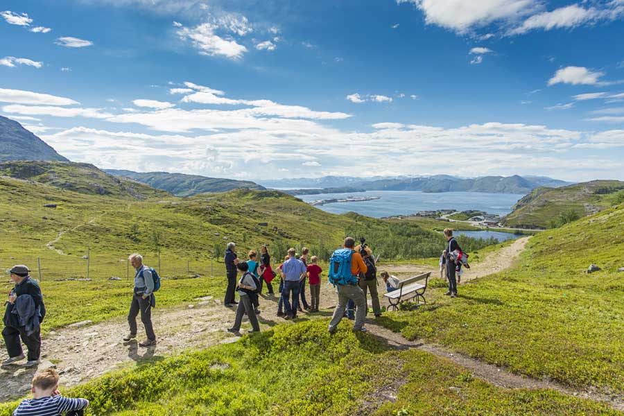 Hurtigruten excursie Bergwandeling in Hammerfest met BBI Travel