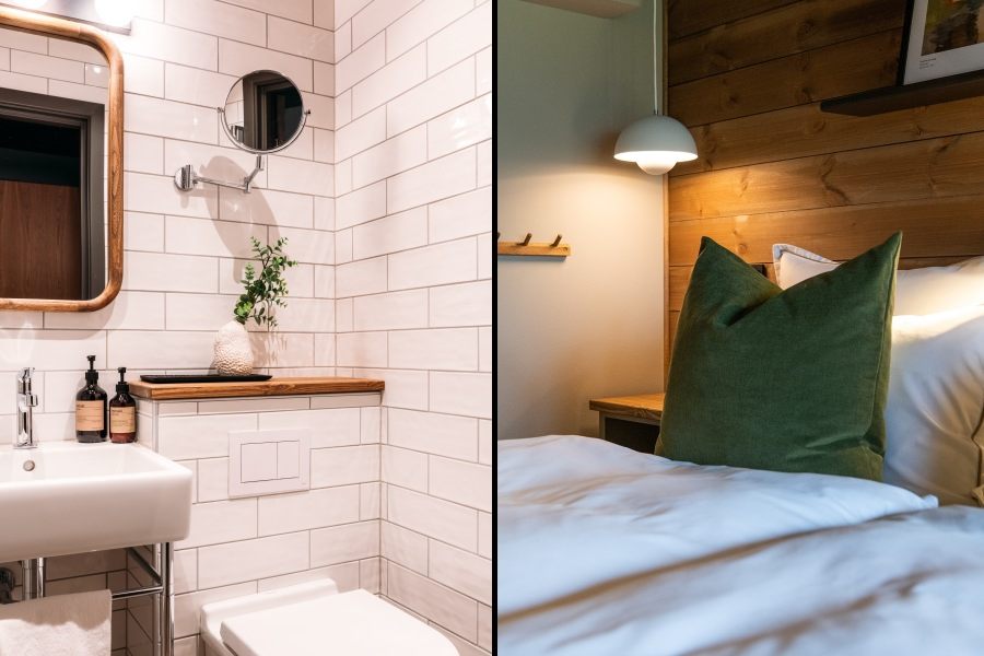 Badkamer en hotelkamer Gaustablikk