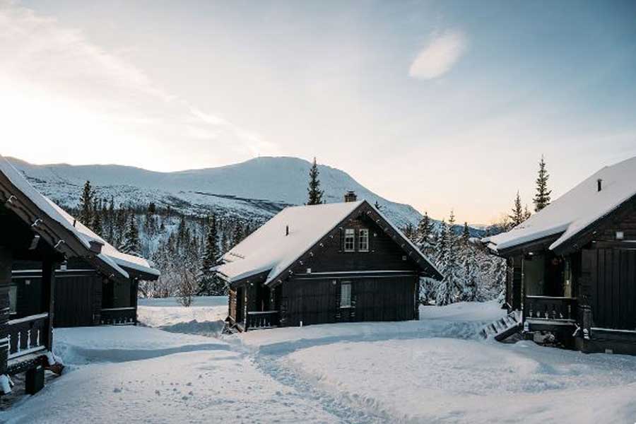 Kvitåvatn Fjellhytter in de winter
