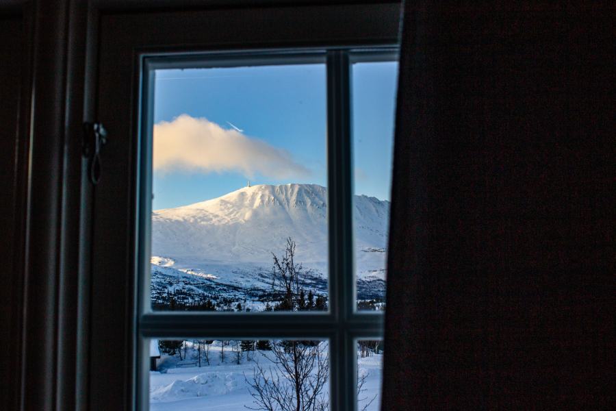 Uitzicht vanuit een hut van Gaustablikk Fjellhytter