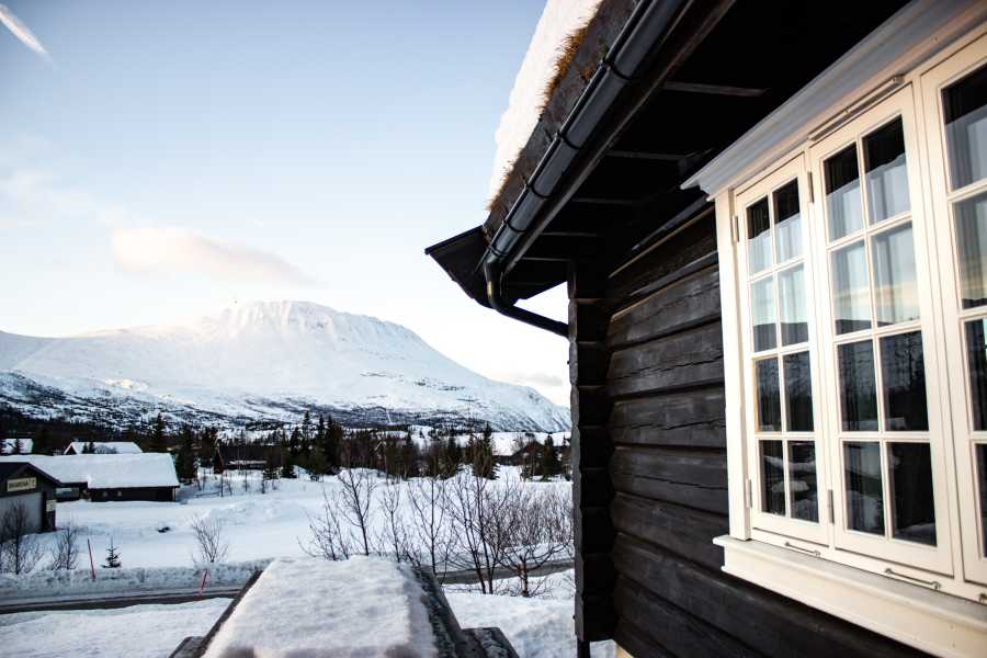 Gaustablikk Fjellhytter in de winter