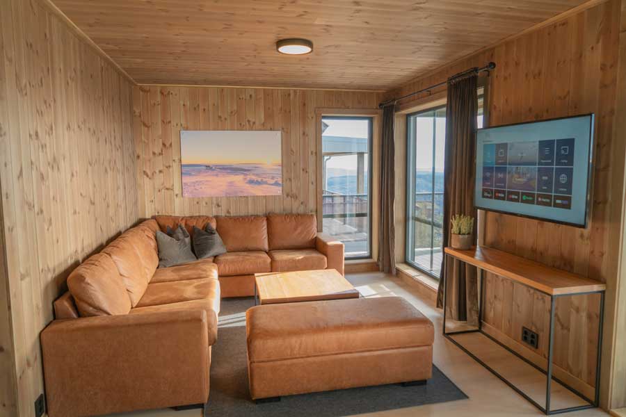 Norefjellstua woonkamer 