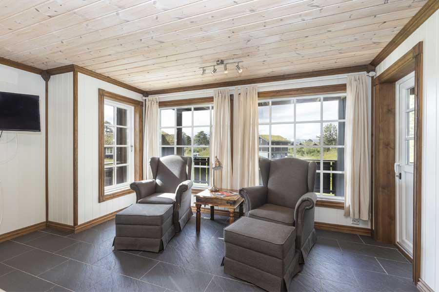 Woonkamer en eethoek Kvitåvatn Fjellhytter