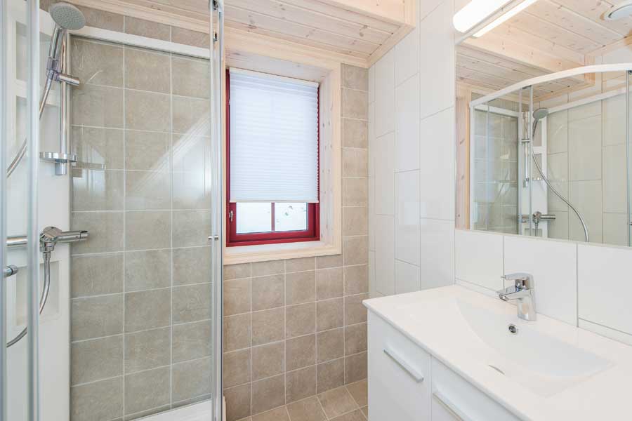 Badkamer in Rugdetunet appartementen