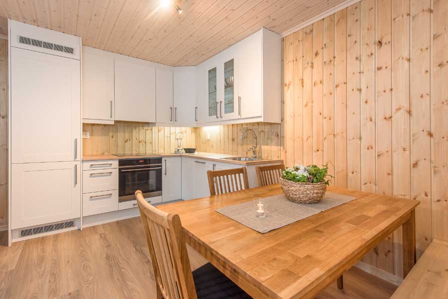 Keuken en eethoek Rugdetunet appartementen
