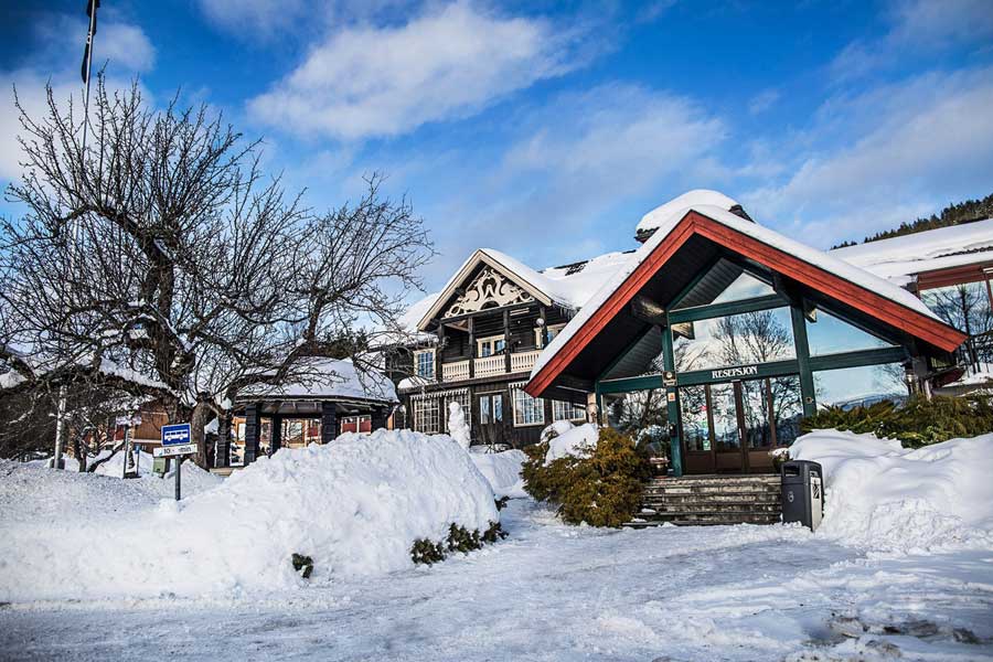 Straand Hotel in de winter