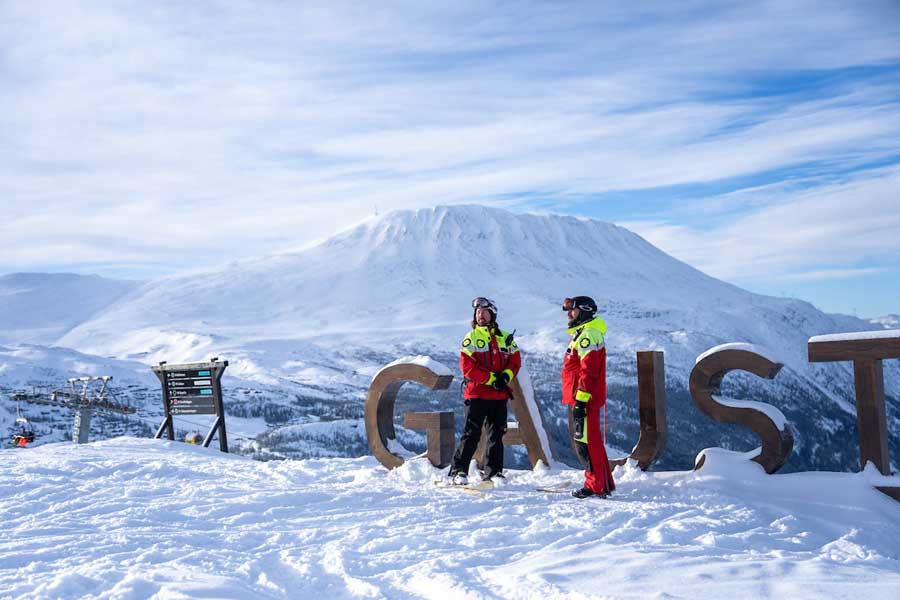 Skipatrouille in Gausta
