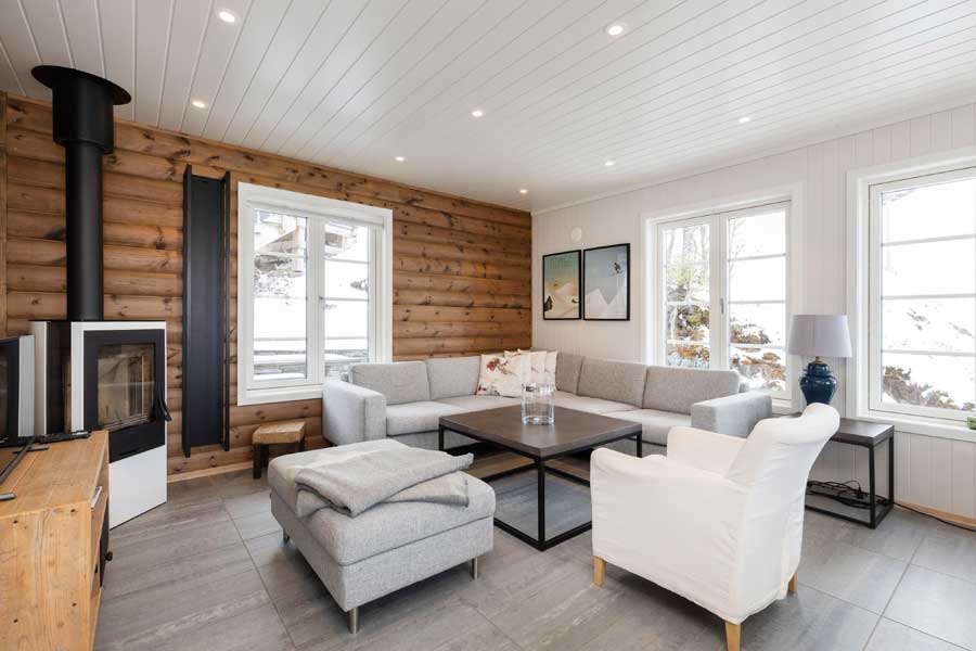 Woonkamer Holtardalen chalet