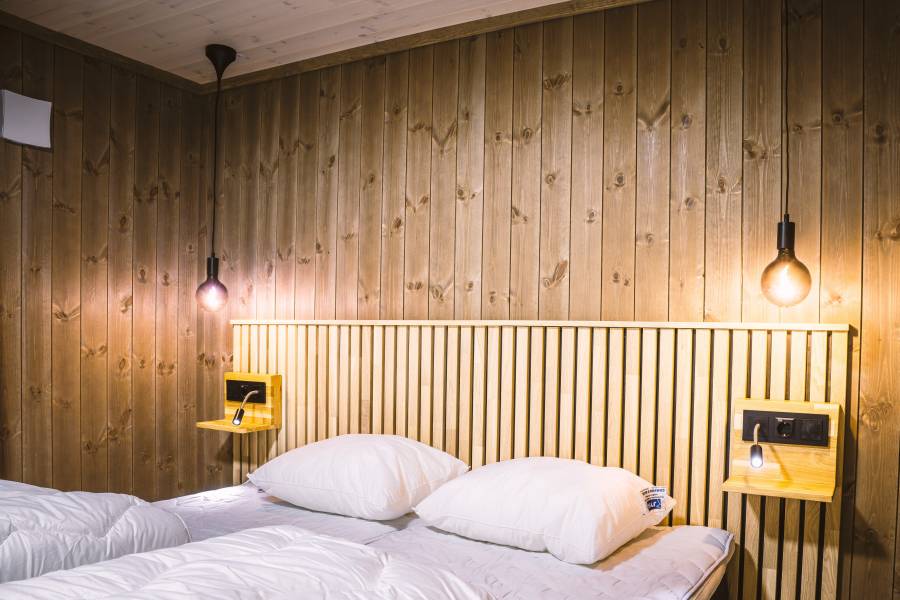 Slaapkamer tweepersoonsbed Vrådal Hyttegrend