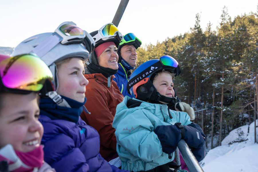 Stoellift van skigebied Vrådal