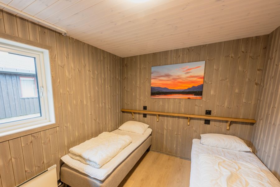 Slaapkamer twee losse bedden