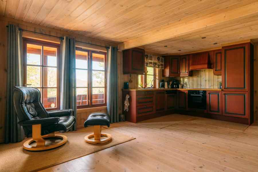 Keuken in een Panorama cabin in Vrådal