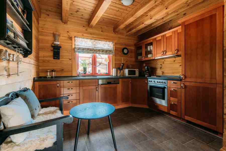 Keuken in een Panorama cabin in Vrådal
