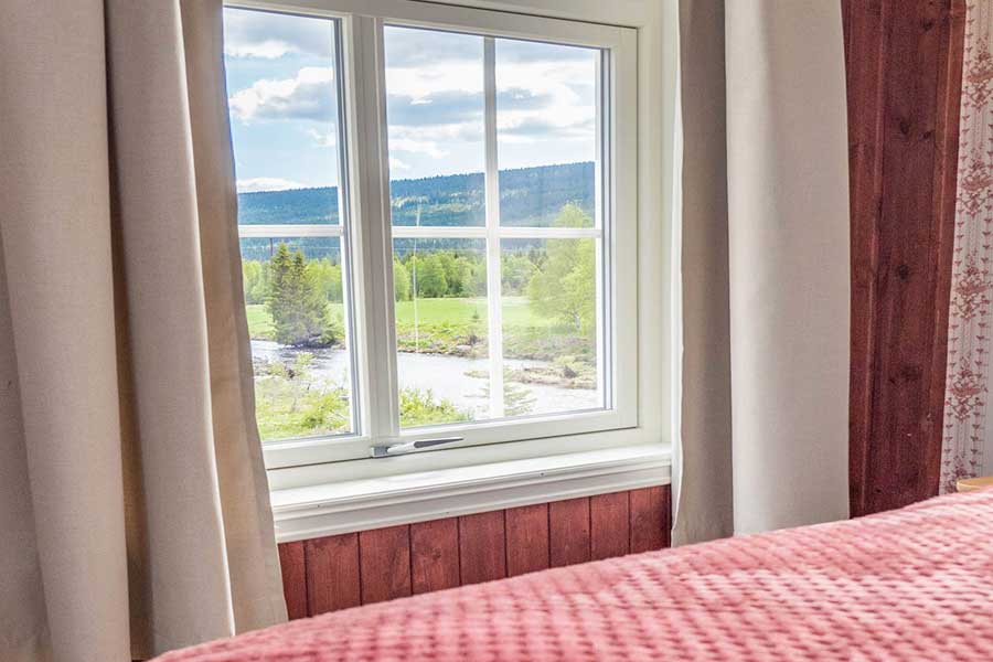 Uitizicht vanuit hotelkamer Sætra, Villa Fregn