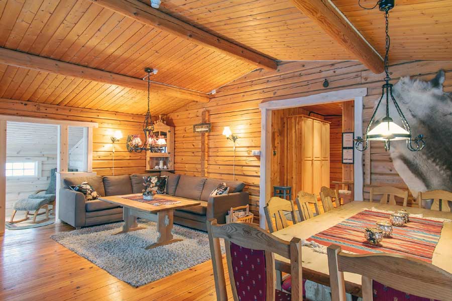 Woonkamer Fagerasen Chalet Trysil Noorwegen