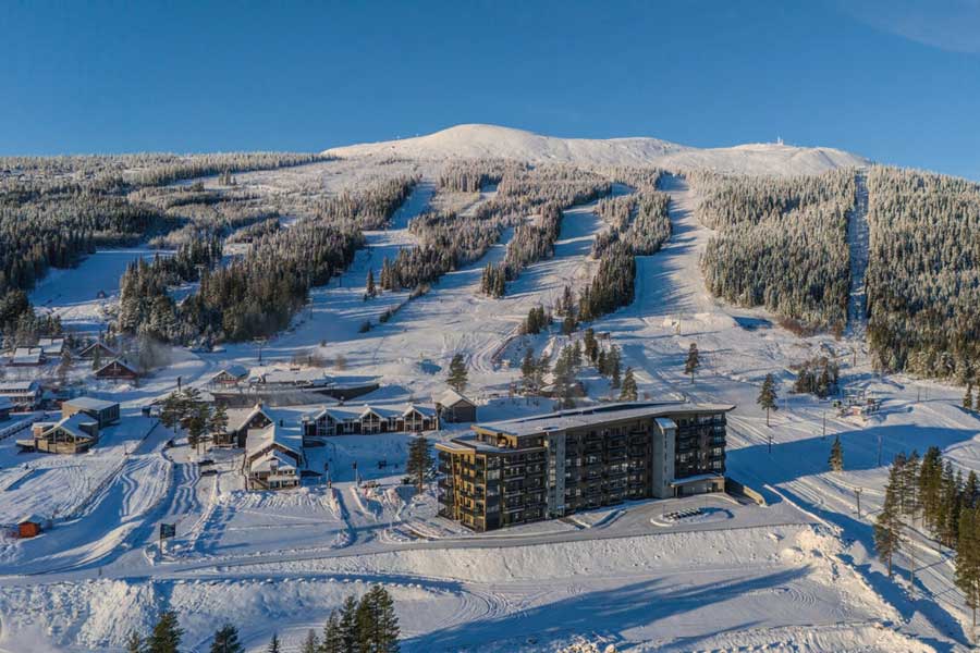 Trysil Alpine Lodge gezien vanaf boven