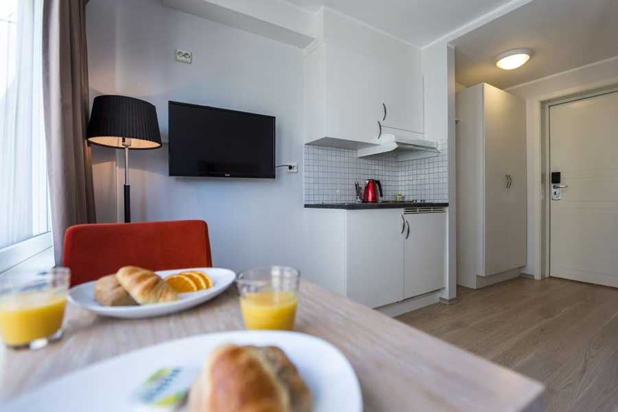 Kitchenette in kamer