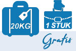 Gratis bagage bij 
vlucht vanaf Groningen 
naar Scandinavian Mountains Airport