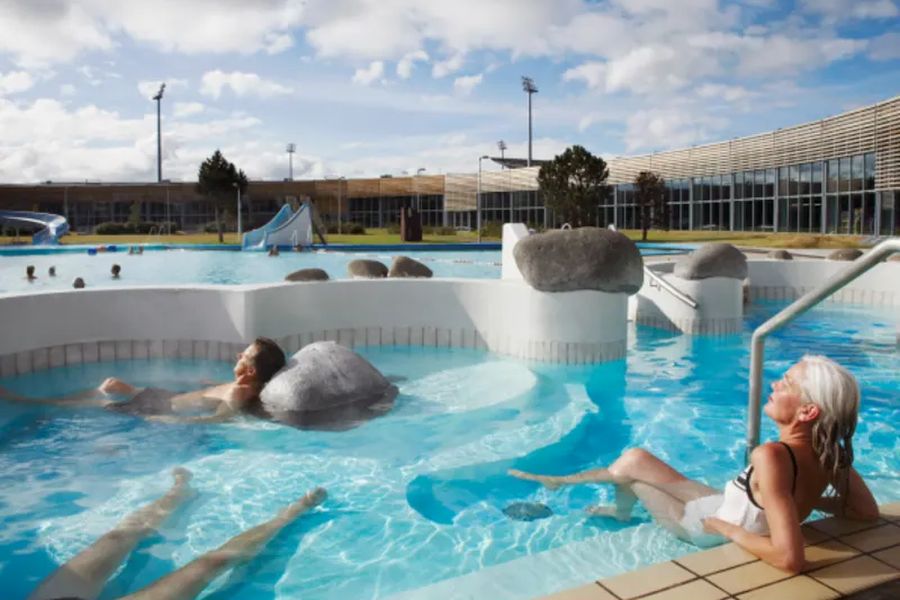 Laugardalur zwembad Laugardalur zwembad Reykjavik IJsland