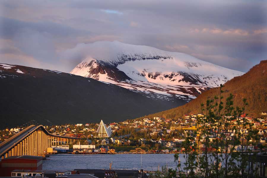 Tromso in de bergen