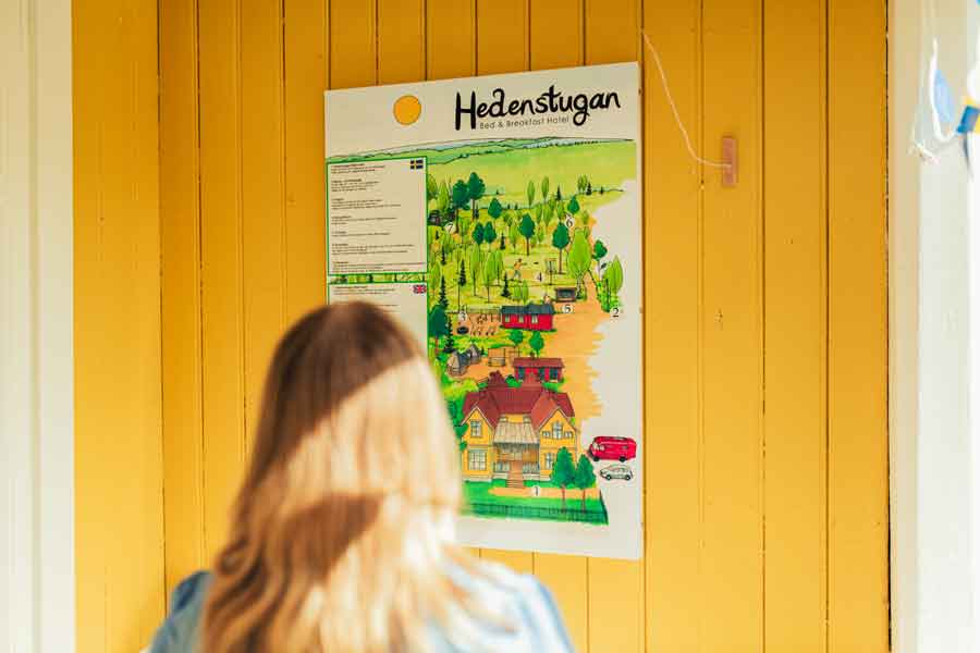 Hedenstugan in Bergby in Zweden