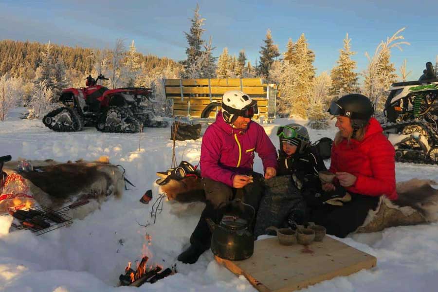 Sneeuwquad familiesafari Åre - 2 uur