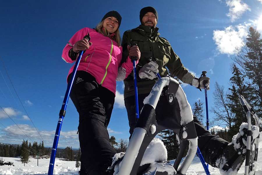 Sneeuwschoenwandeling Klappen in Salen, Zweden