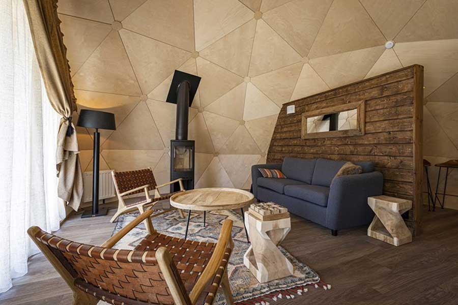 Scandinavian Mountains Salen overnachting in Iglo