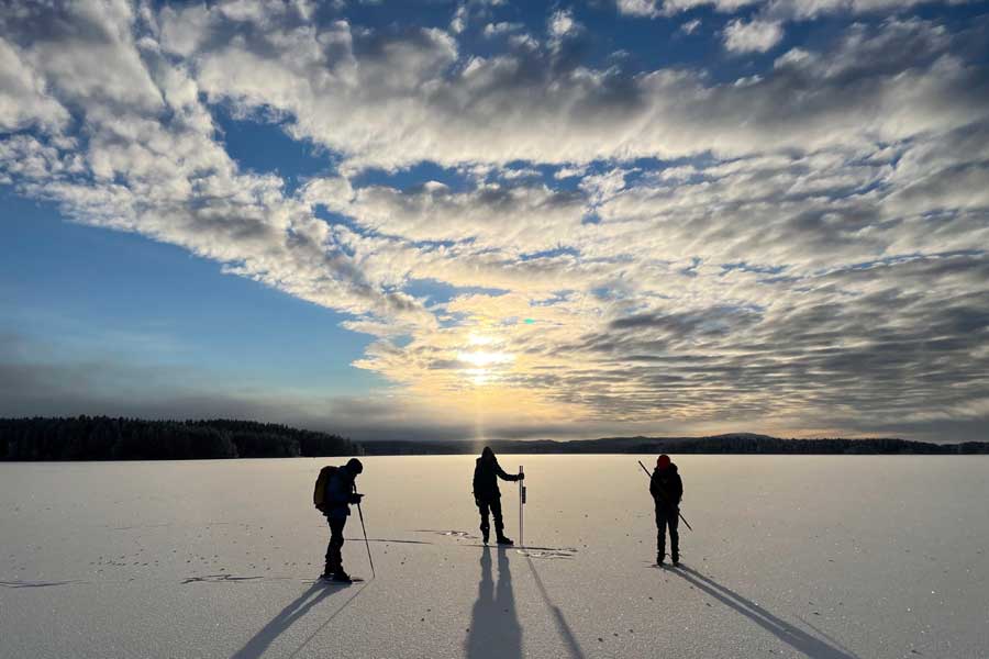 Schaatsen in winterwonderland Zweden