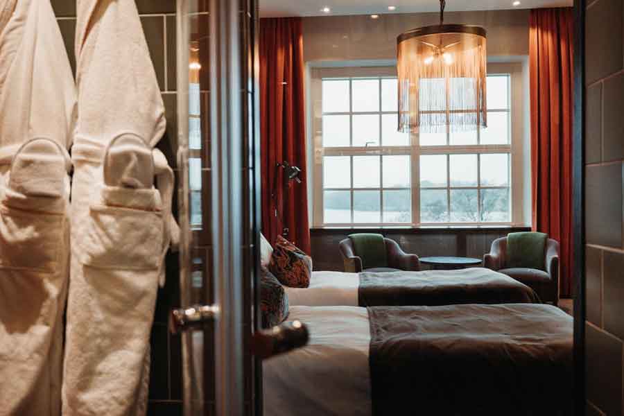 Hotelkamer van Naas Fabriker Hotel in Zweden
