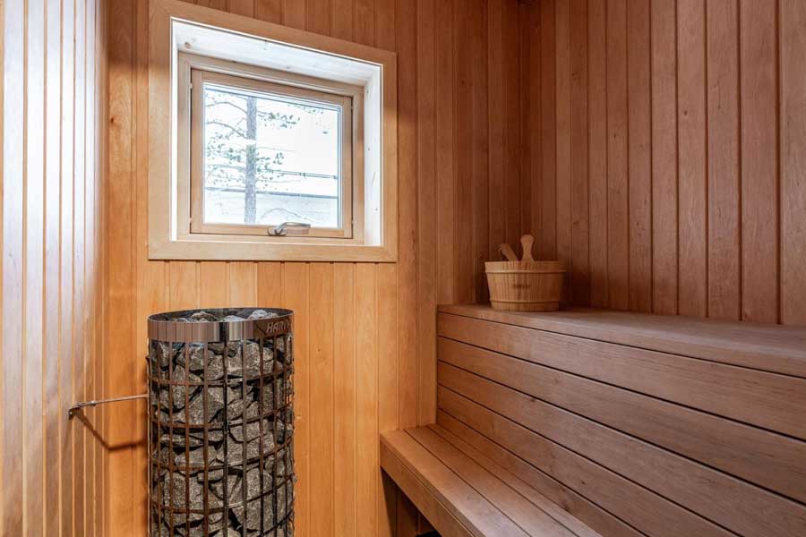 Sauna in een Fjällvidd chalet