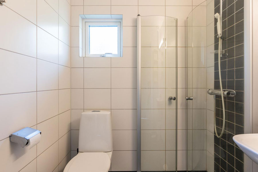 Badkamer in een Västbyn chalet