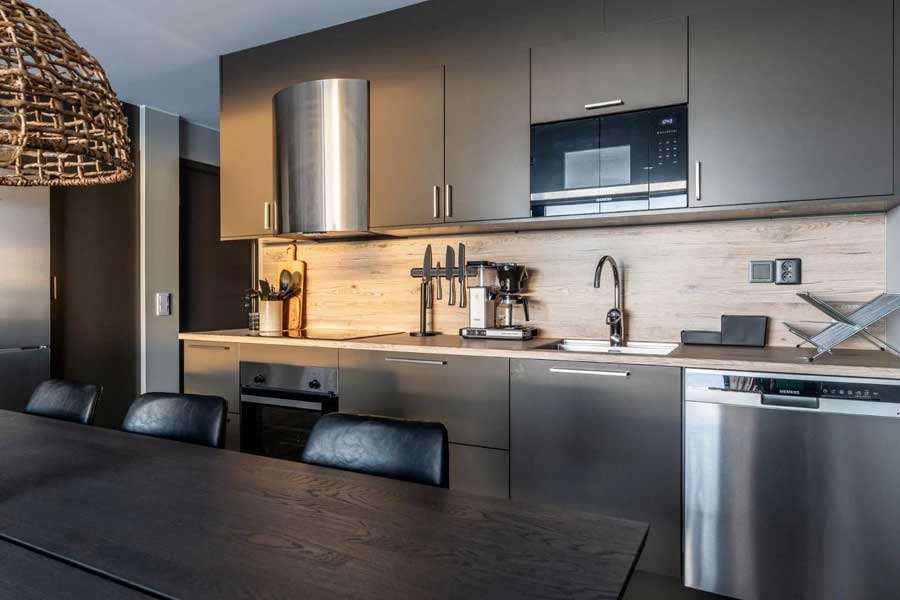 Keuken in een appartement van Parkbyn