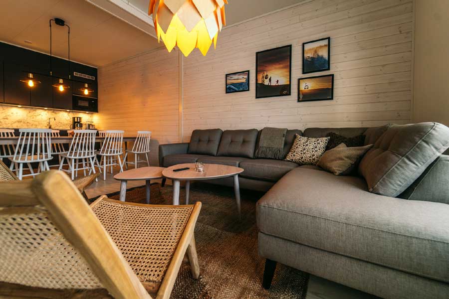 Zithoek in de Tranangårdarna appartementen, Kläppen