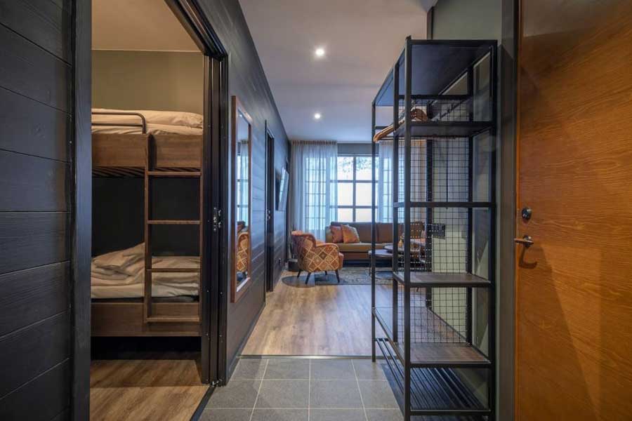 De entree van een appartement in Skistar Lodge Lindvallen