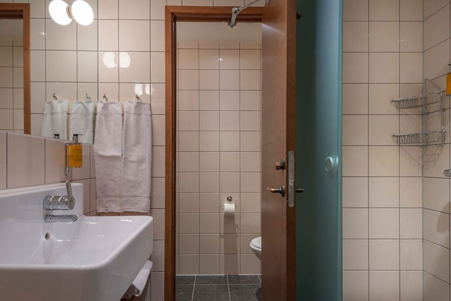 Badkamer in een appartement van Skistar Lodge Lindvallen