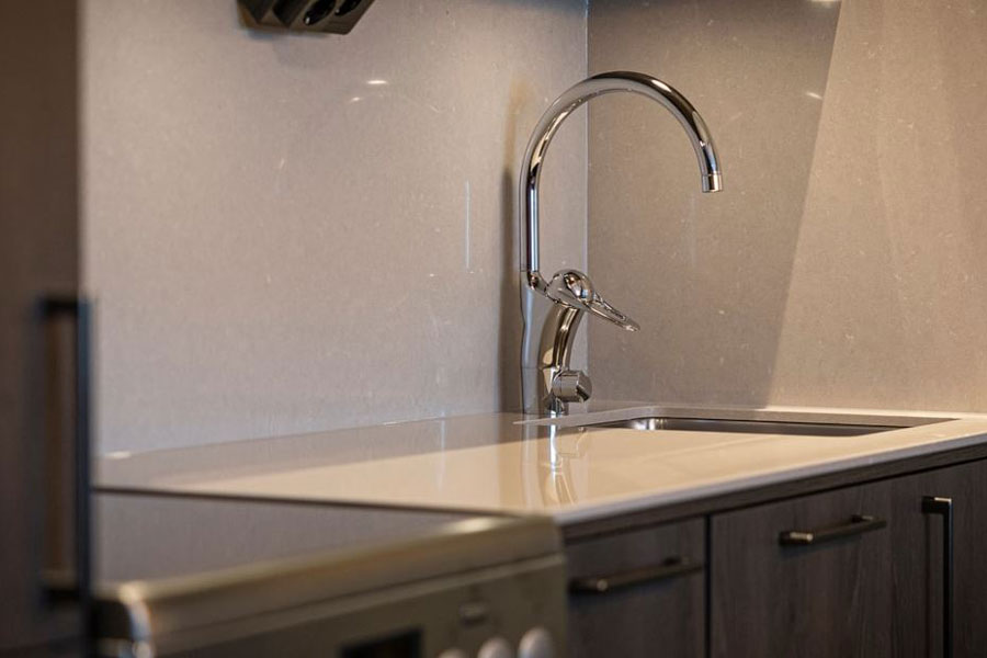 Keuken in een appartement van Skistar Lodge Lindvallen