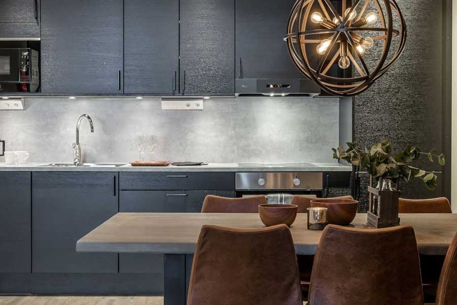 Keuken in een appartement van Skistar Lodge Hundfjället