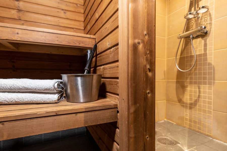 Sauna in en Ski Lodge Village appartement