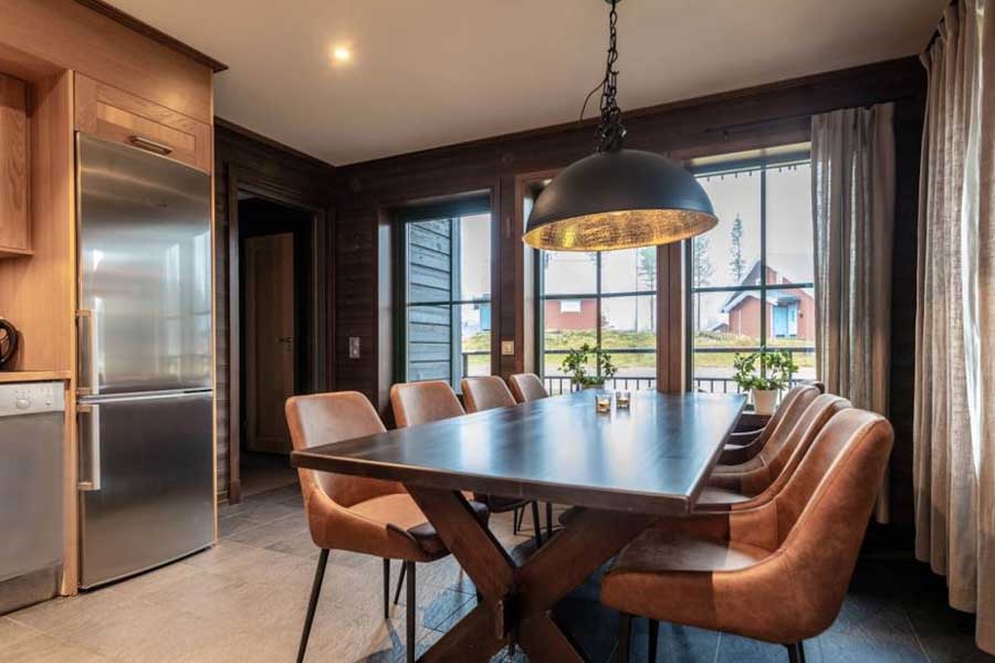 Eethoek in een Ski Lodge Village appartement