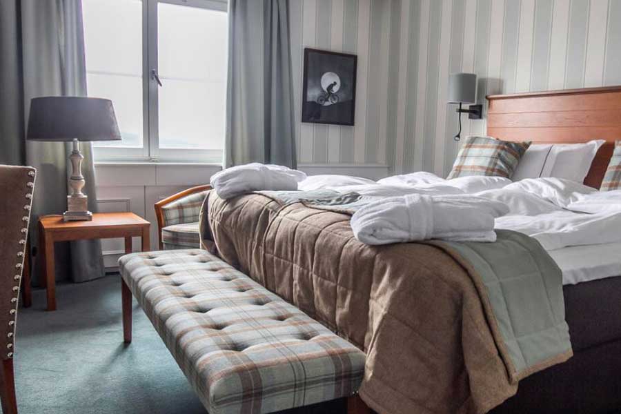 Tweepersoonskamer in het Sälen Högfjällshotel