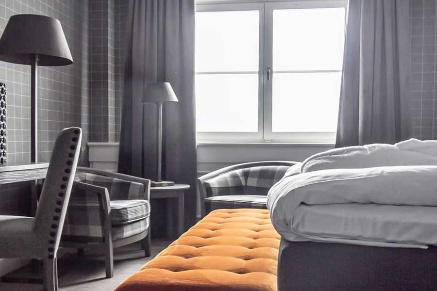 Detail tweepersoonskamer Sälens Högfjällshotel