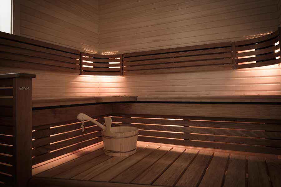 Sauna in Clüwerbyn apaprtementen