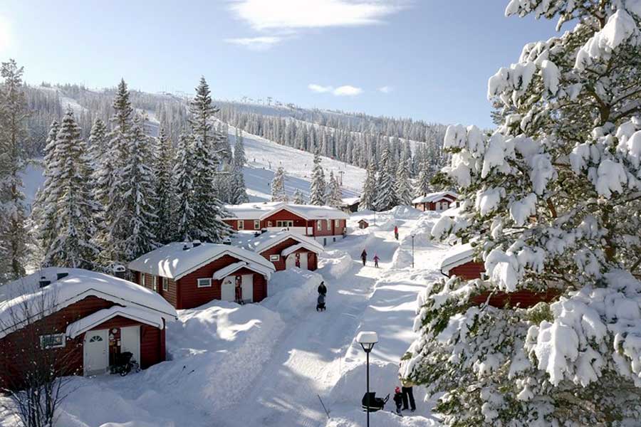 Röda Byn appartementen, Lindvallen in Sälen afbeelding