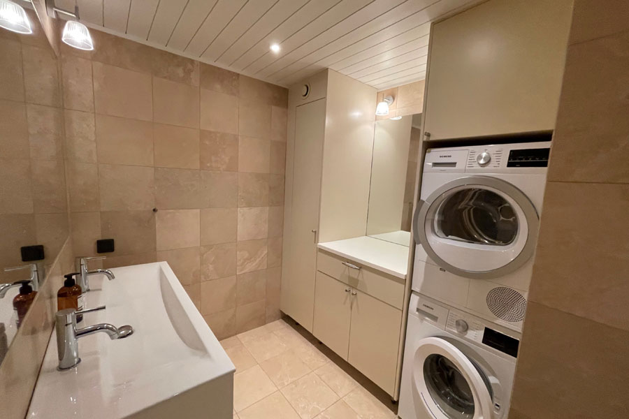 Badkamer in Slåtterstugan